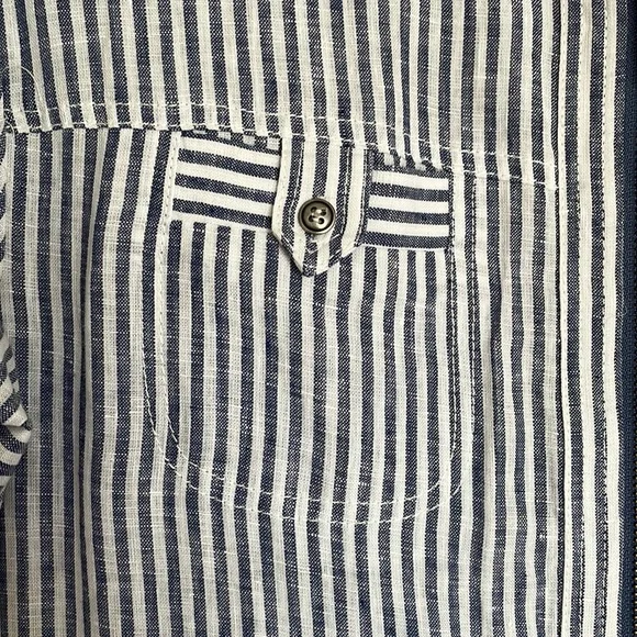 Cartonnier Striped Linen Conductor Boiler Jumpsuit 🚂 - Picture 6 of 6